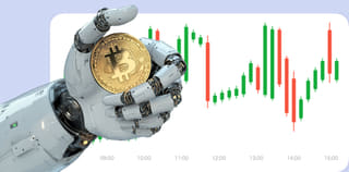 Dashboardweergave van het cryptocurrency-handelsplatform Sterk Deelvermaat